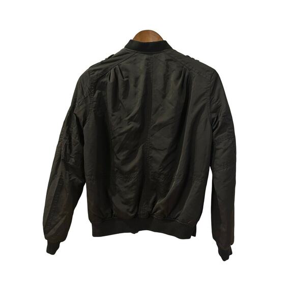 BLANKNYC Black Nylon Insulated Bomber Jacket Coat Size XS - Picture 5 of 9